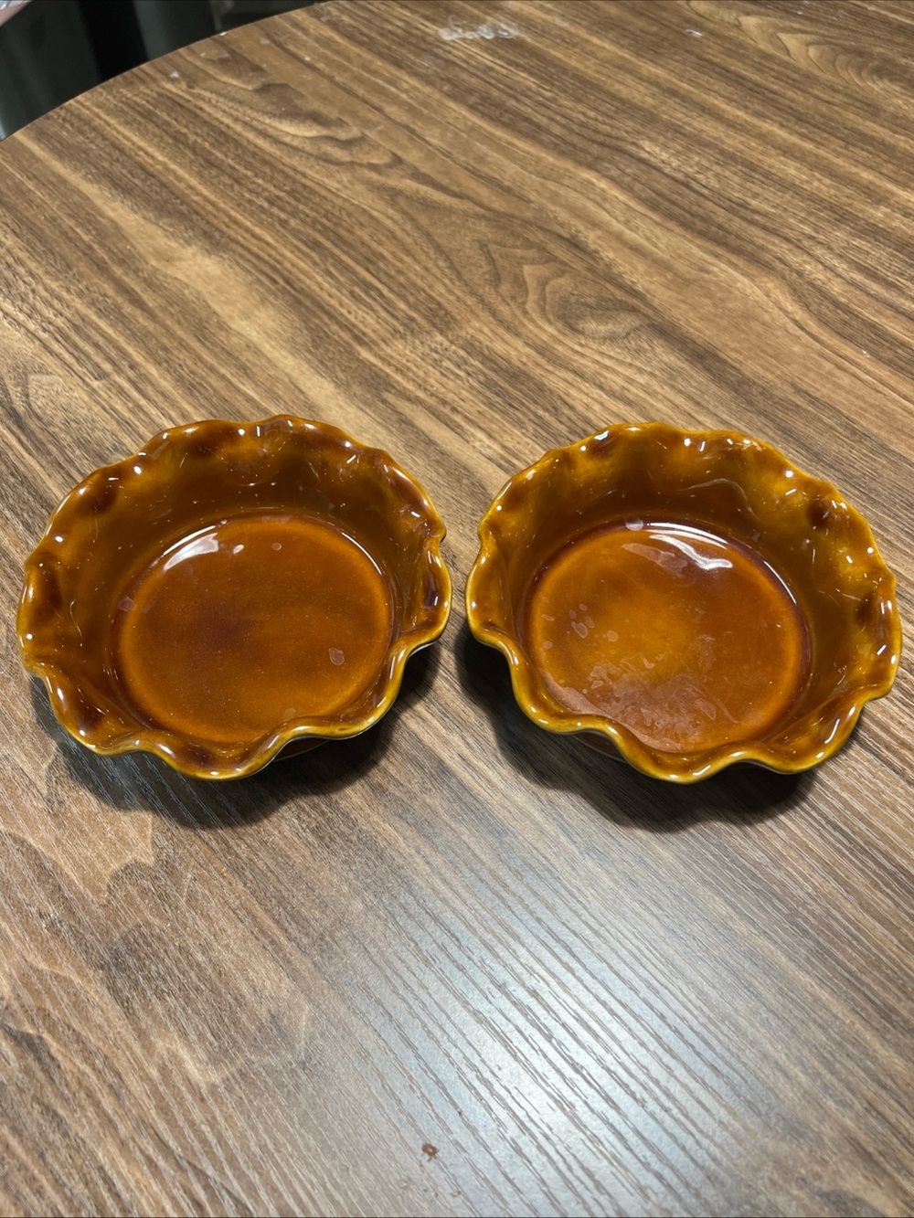 Emile Henry Fluted Pie Dish In Caramel Shade Set Of 2